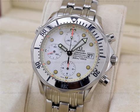 chrono 24 omega seamaster|Omega Seamaster chronograph white face.